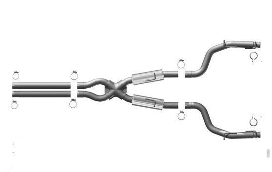 2008-2023 Dodge Challenger 6.1L SRT8 Magnaflow Exhaust 
